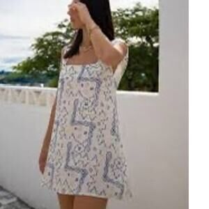 Vrg Grl Picasa Linen Blend Made for Summer Mini Dress Size 14